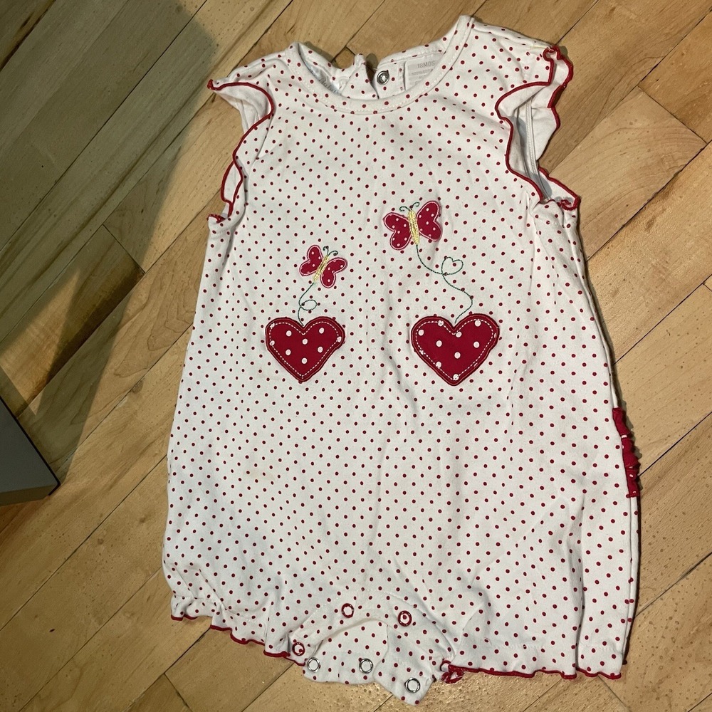 Vintage Baby Girl  100% Cotton Outfit Size 9 Months Ruffle Butt